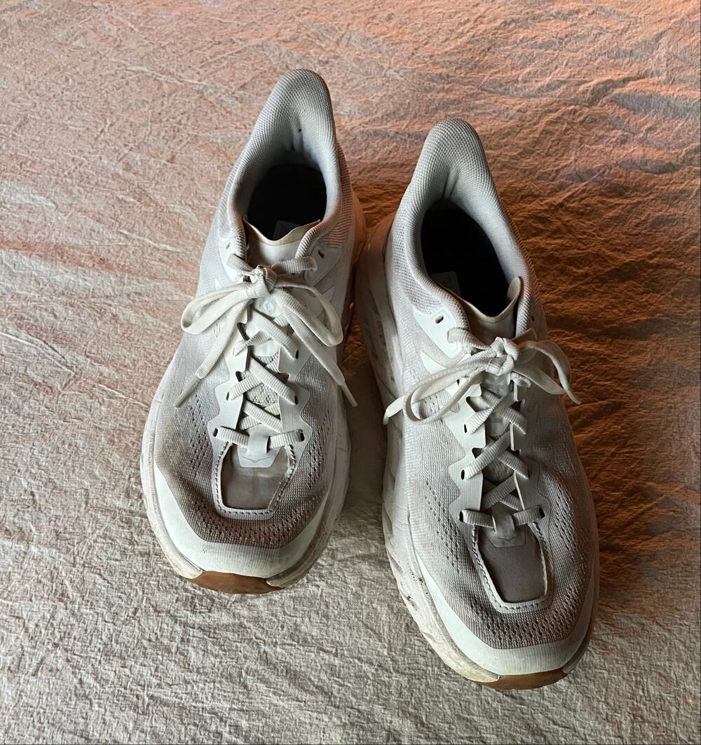 HOKA Speedgoat 5 Trail Running Shoes White 9B